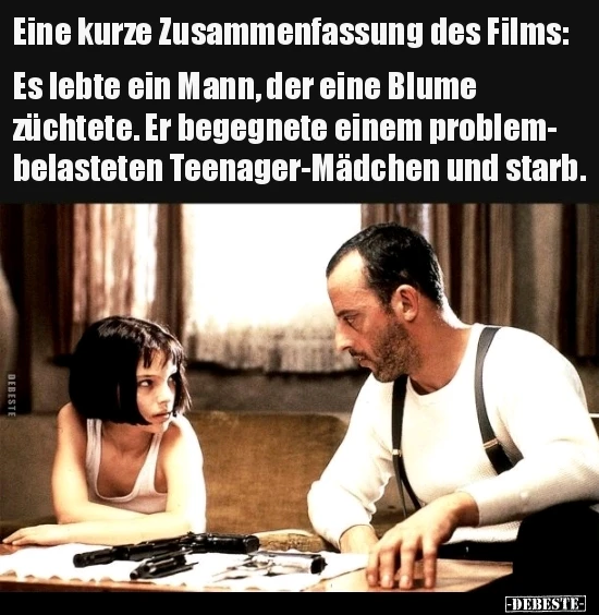 Es gibt so viele gute Filme, aber Leon der Profi steht ganz oben in der Liste.