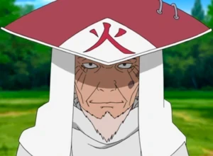 Poza de profil a Hiruzen Sarutobi
