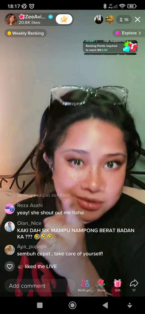 Gi-upload ni Roz ang hulagway