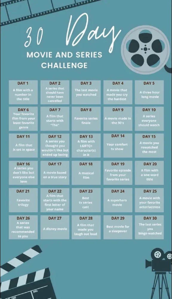 Movie and Series Challenge - Day 29