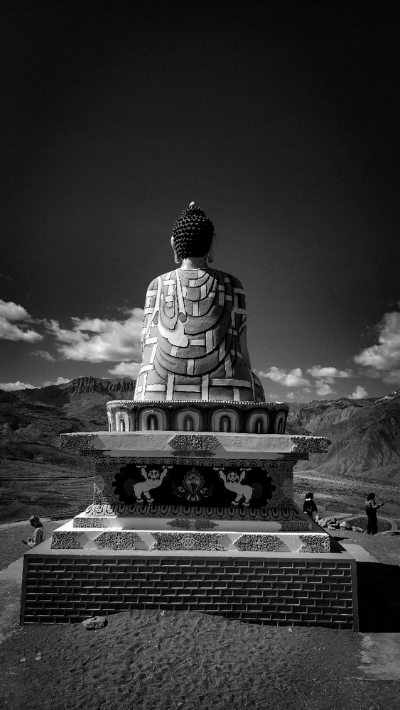 1000 years old Buddha statue, Langza village - Spiti Valley, India