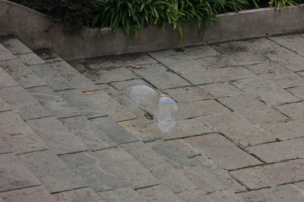 How a bubble will leave a dent in others even after popping.