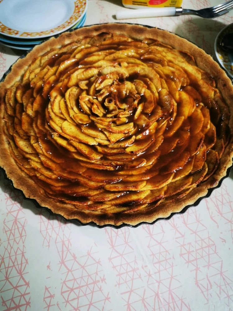 Baking time 😊 hace tiempo que no hacía mi Tarta de manzana 🍎