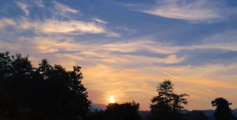 Sunset.