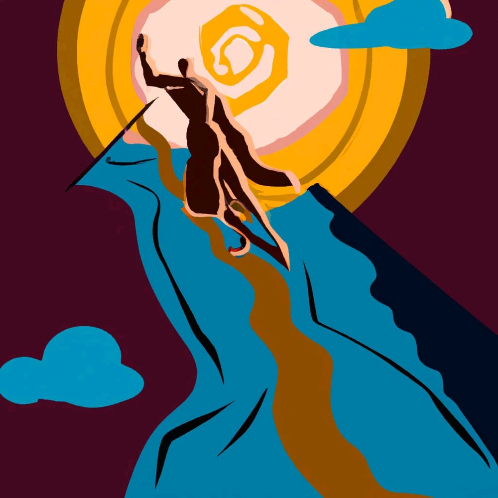 Life path, generated by DALL-E.