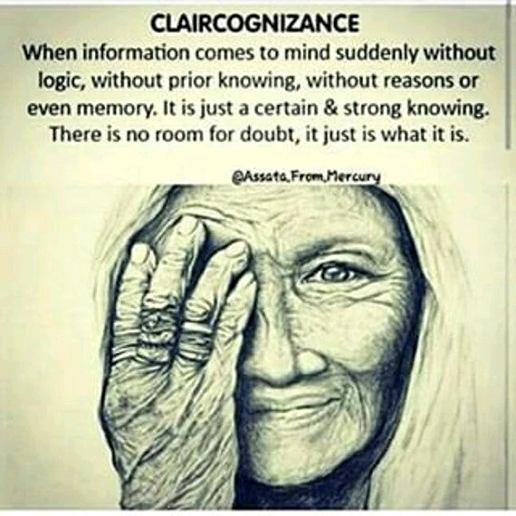 My earliest extant journal entry from my teens relates to my experience of clairsentience.