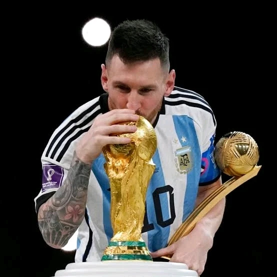 Messi with the world cup