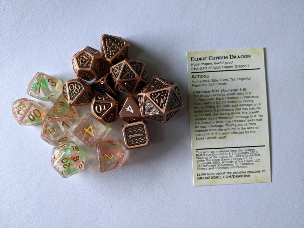 The last set of dice I bought, what was yours?