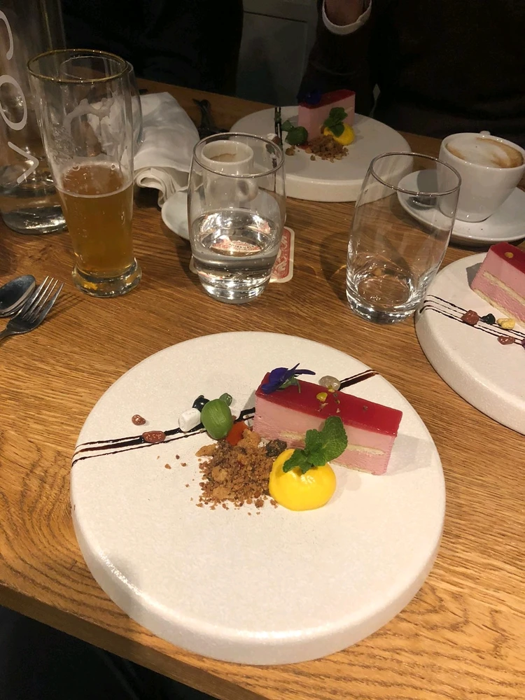 Beatroot cheesecake
