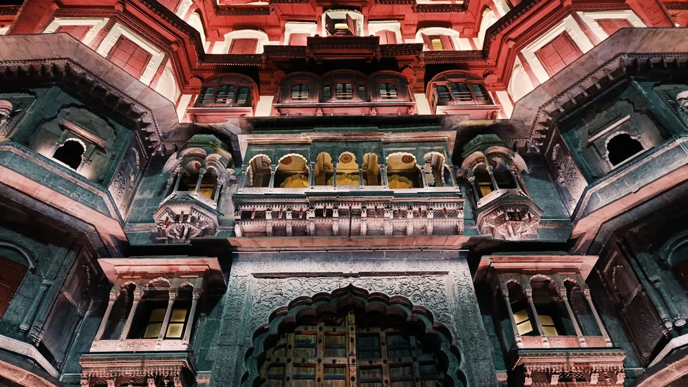 In Frame: Rajwada Palace, Indore, Madhya Pradesh, India.