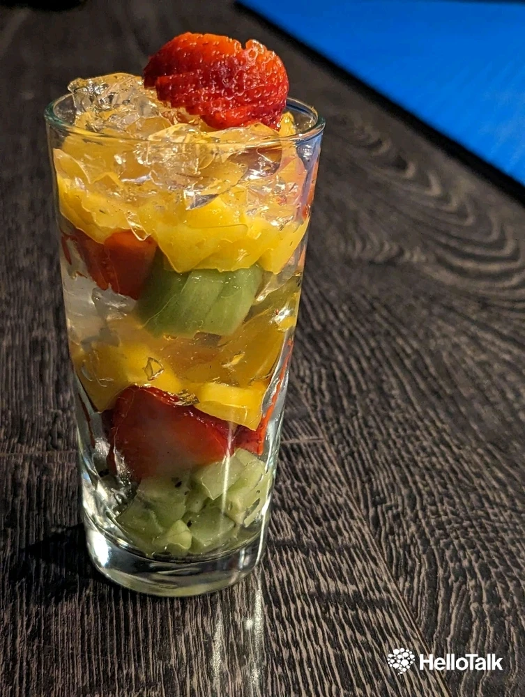 Yuzu jelly desert 
