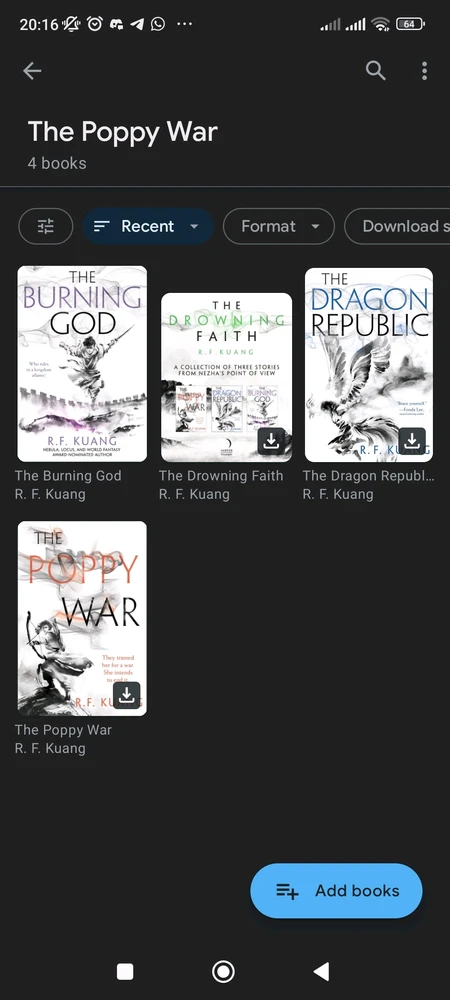 Aside from TOG, I am loving The Poppy War 