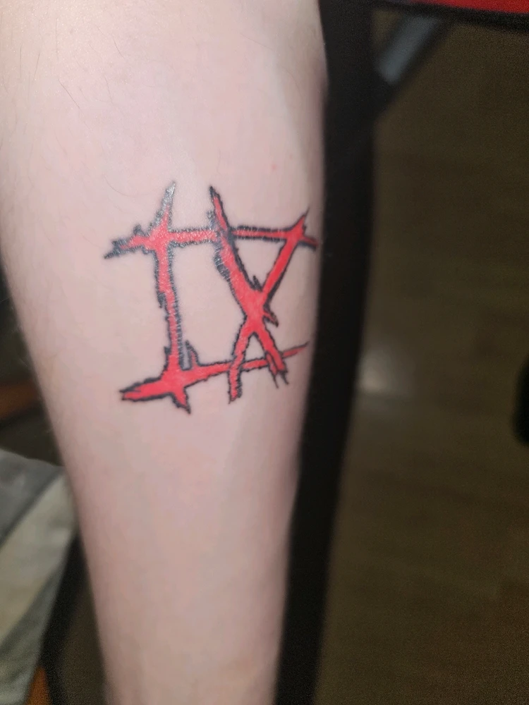Tattoo of IX in Roman numerals. For my favourite Band Ice Nine Kills