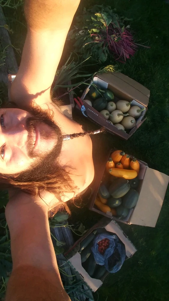 Neighborhood quest accomplished. Gained quite the loot from my neighbor's garden for helping her with the harvest.