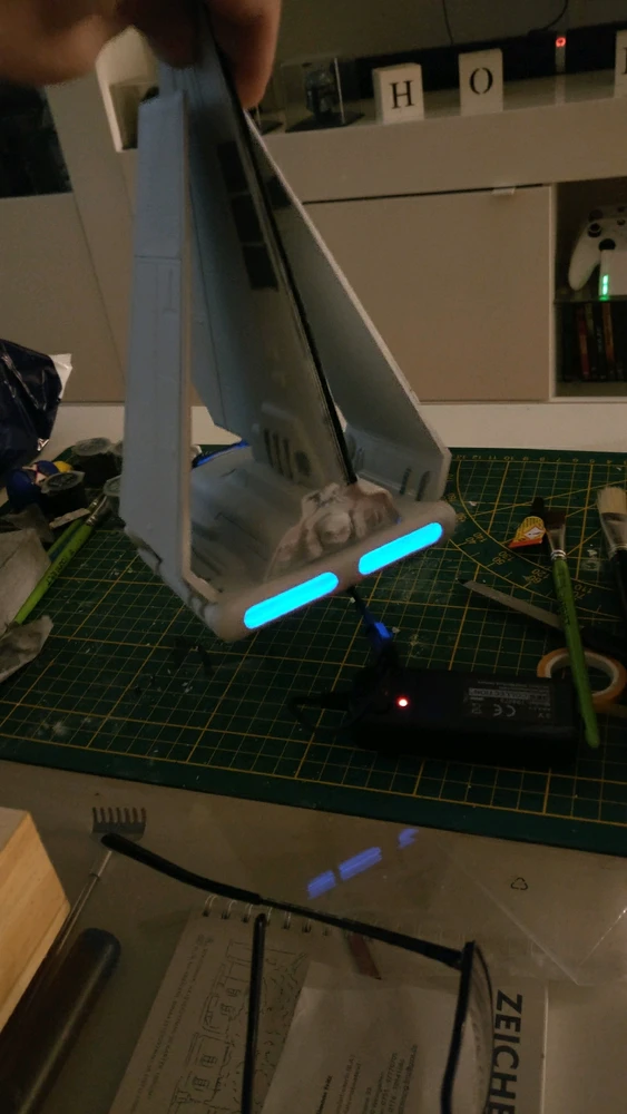 Tydirium Shuttle , Beleuchtung ist DIY