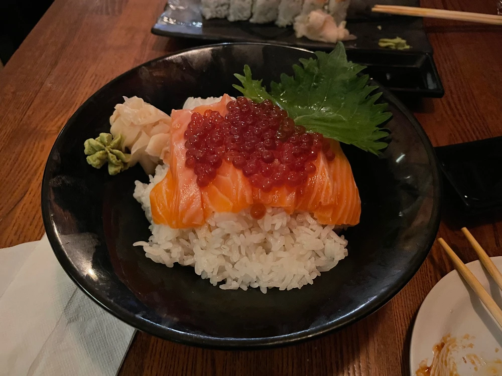 Technically a salmon Ikura don here