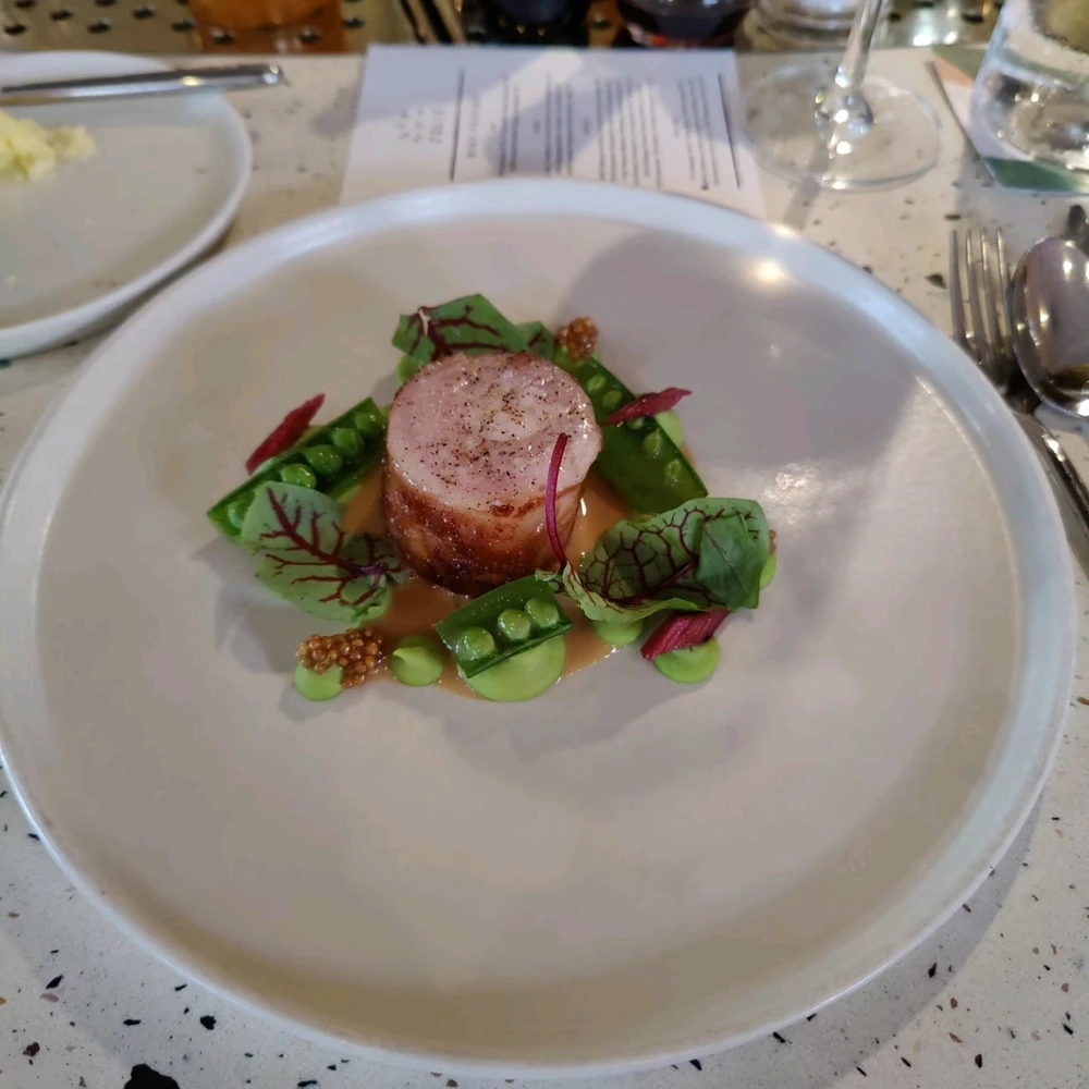 Rabbit with Sweet Pea and Velouté