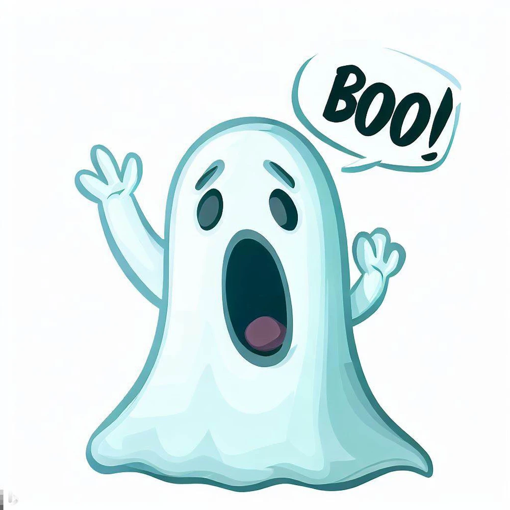 Ghost saying boo
