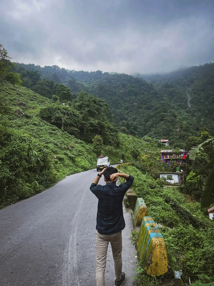 Lost in misty moments, where hills whisper and raindrops dance among greens. 🌦️🌿 Day in darjeeling #DarjeelingDiaries