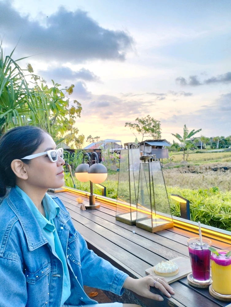 Enjoying sunset