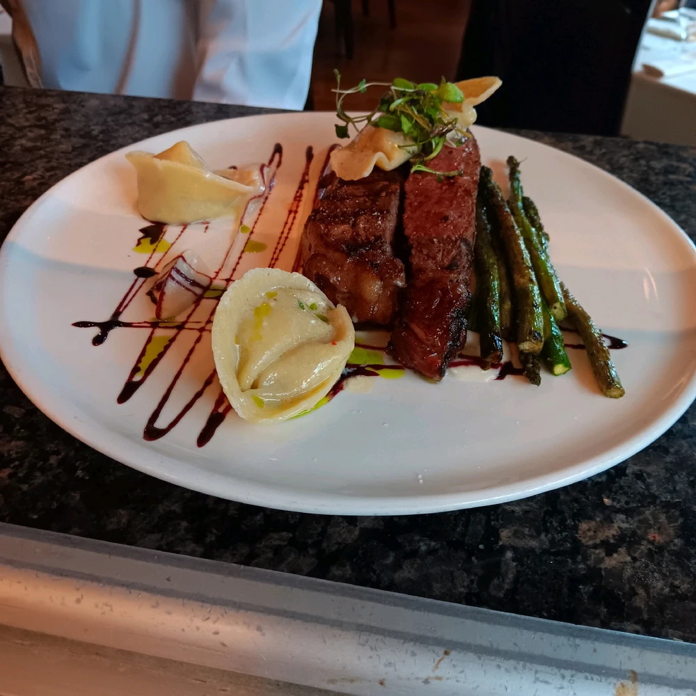 Prime NY strip, grilled butter dumplings and love......   