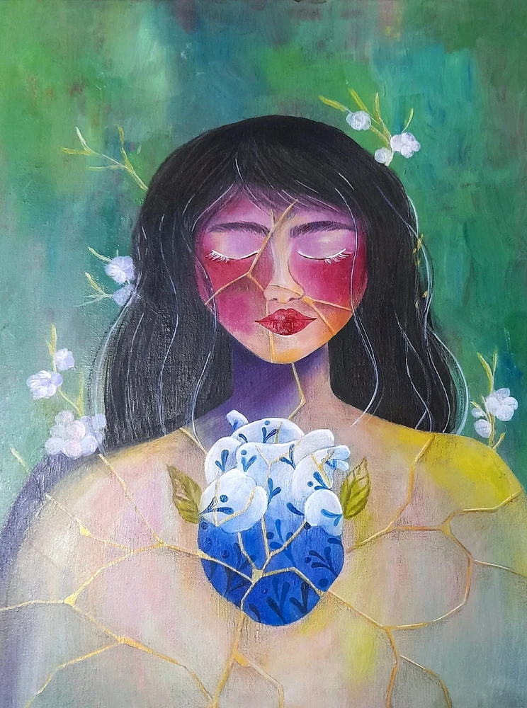 Pintura al oleo, técnica mixta