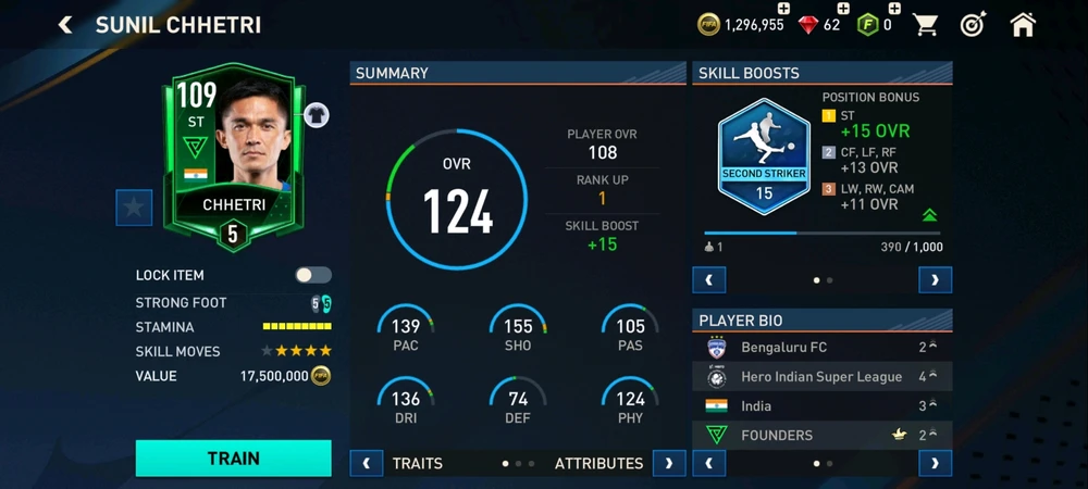 Indian Football Captain "Sunil Chhetri" is on EA Sports FC