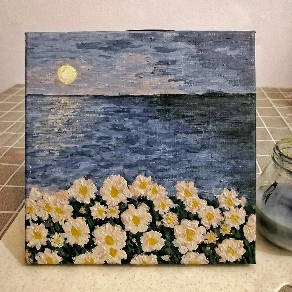 Untuk dijual
- Acrylic paint on canvas
- 20cm X 20cm wrap around frame
- COD Ipph/Chemor
- Wasap O134869198
