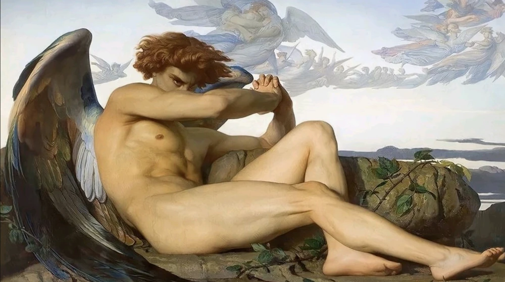 Lucifer after being cast down

-Alexandre Cabanel