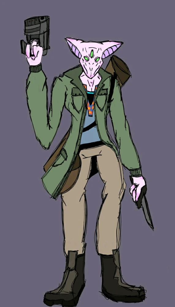 Operative Anassanoi character for Starfinder TTRPG