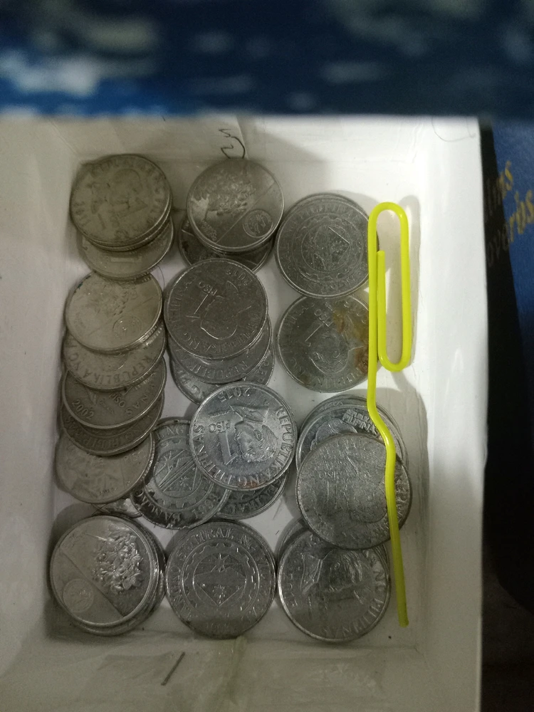 Coins under the table..