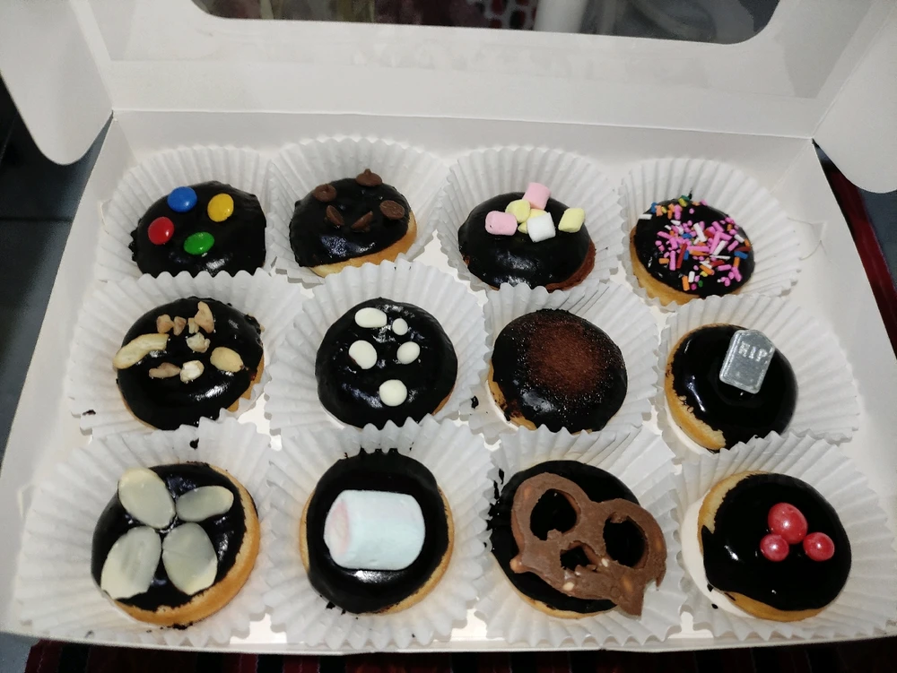 Chocolate collection mini donuts