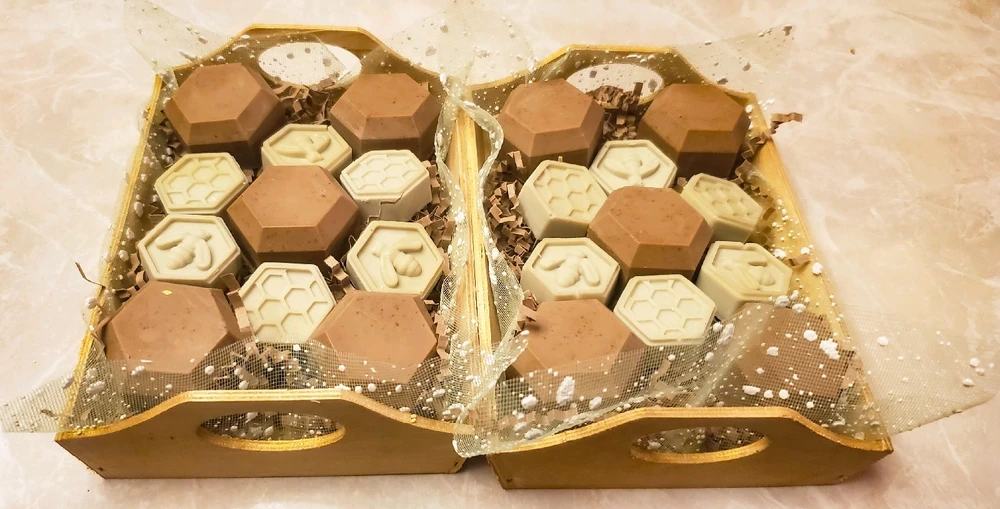 Honey Soap and Coffee Ground Exfoliant