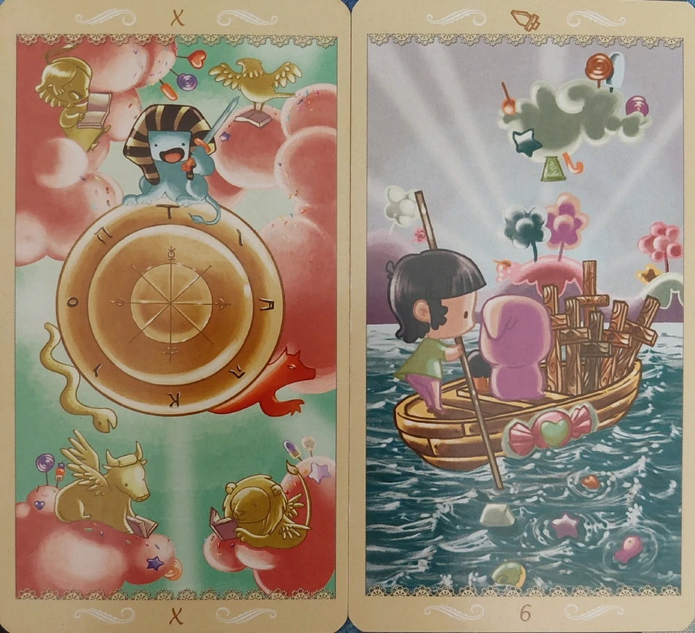 Daily] A Roda da Fortuna + 6 de Espadas | Universo de Tarot - 14/11/2023  13:49, image size:1000x911