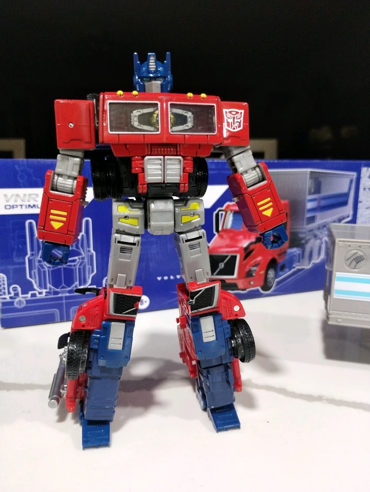 vehicle Company Volvo partnered eith Takara Tomy to make a Volvo Truck Optimus Prime Figure.