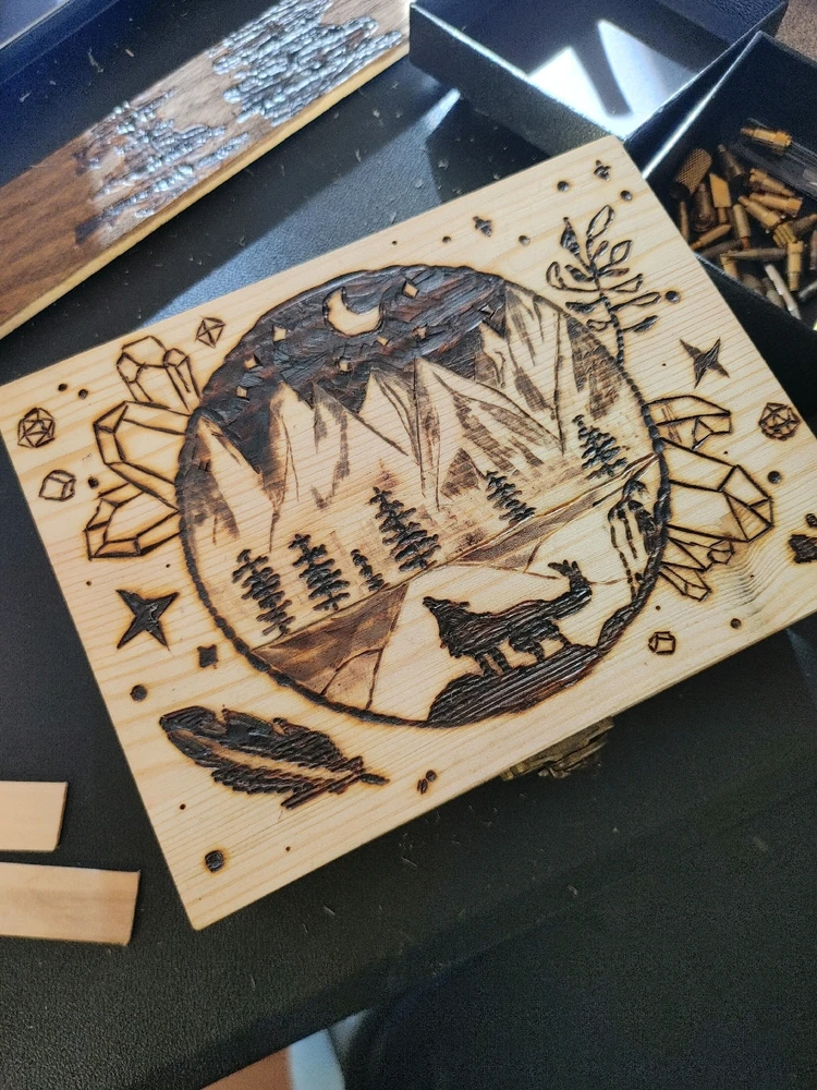 Wood burning art