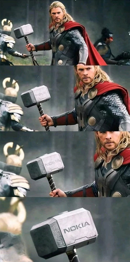 #thor #marvel #meme #memes #nokia #hammers #funny #behindthescene 