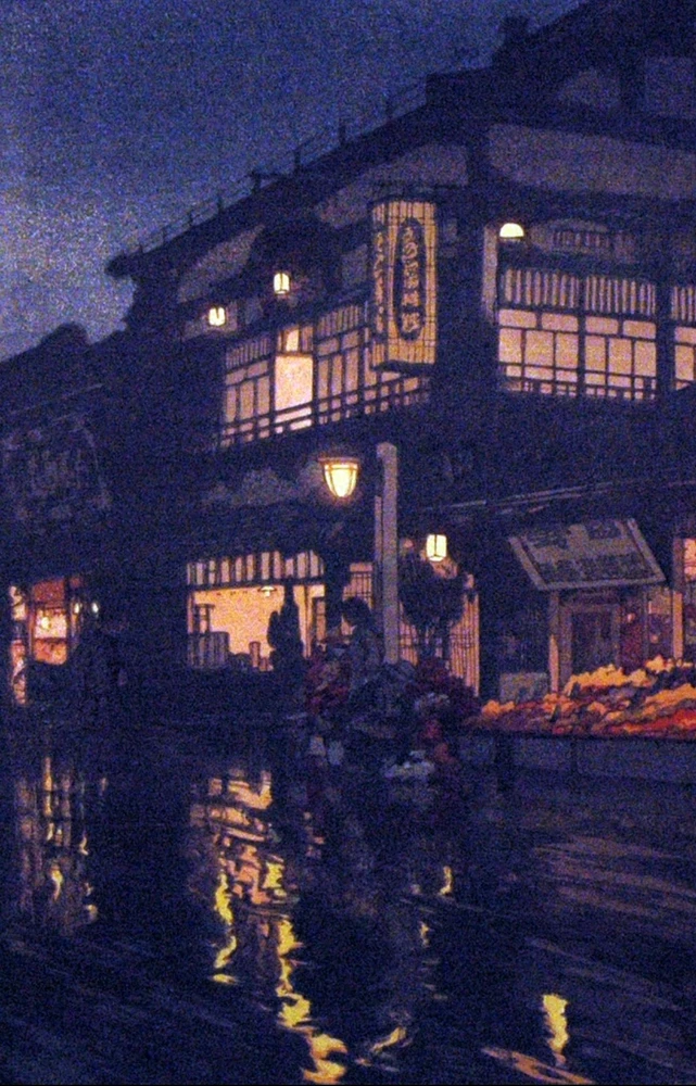 Hiroshi Yoshida, "Night un Kyoto"
1933
