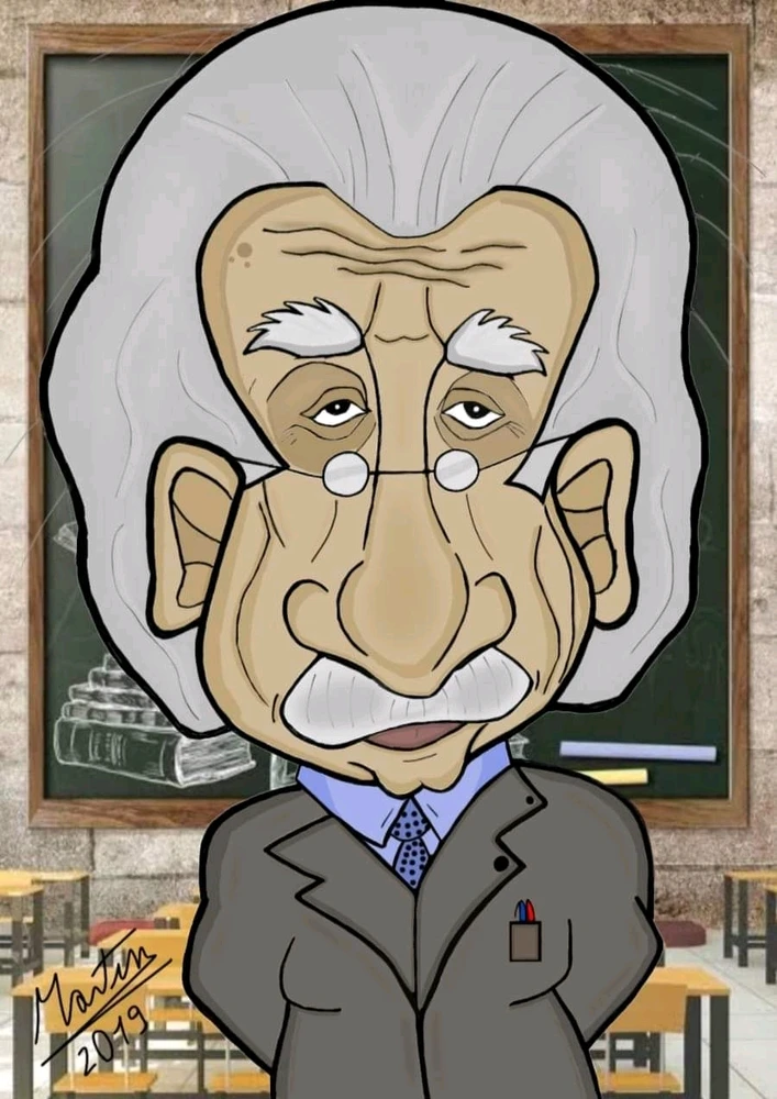Albert Einstein drawing