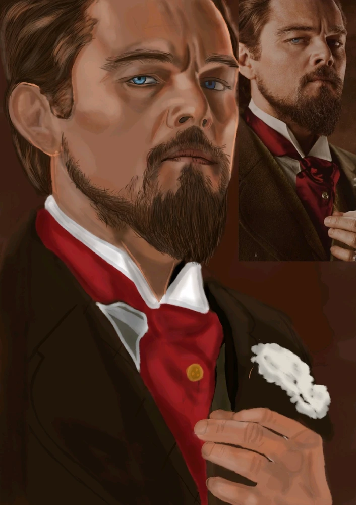Django unchained (Leonardo DiCaprio) painting