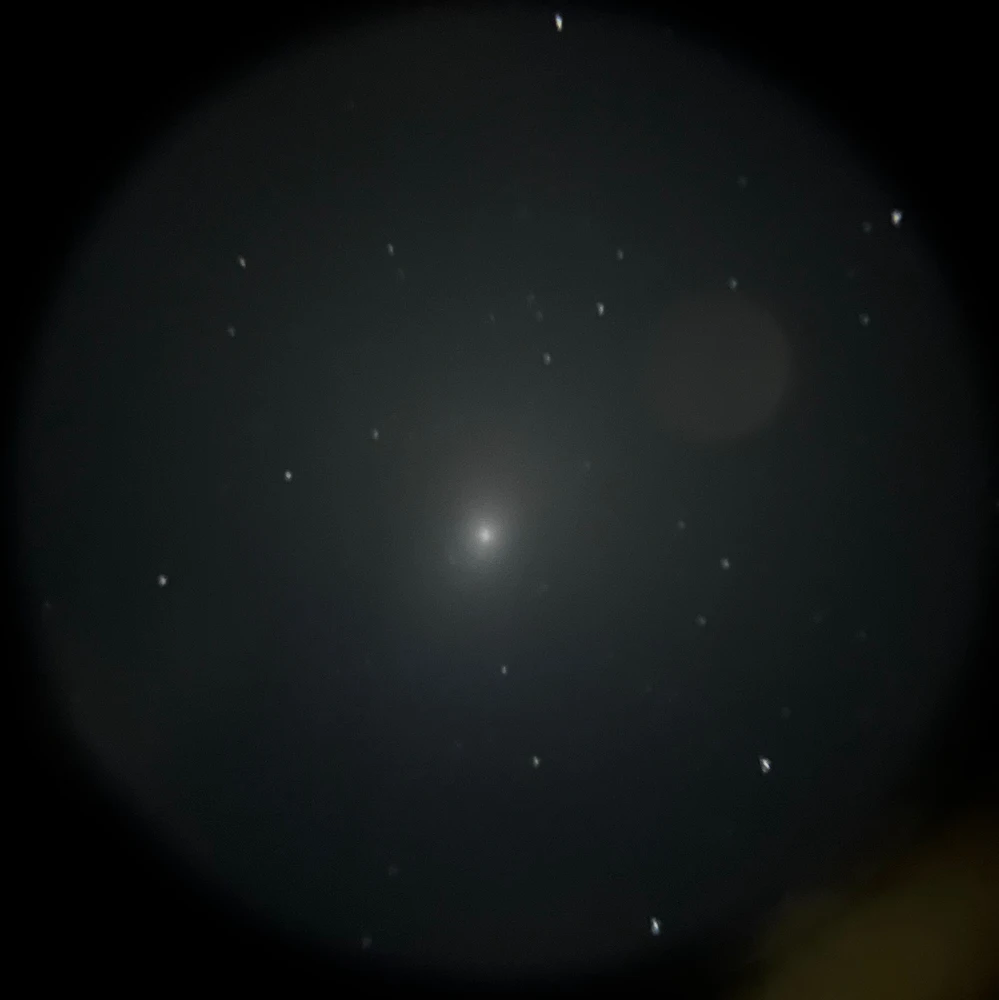 Centro galattico di M31 visto dai cieli (Luminosamente inquinati) di Bologna. 