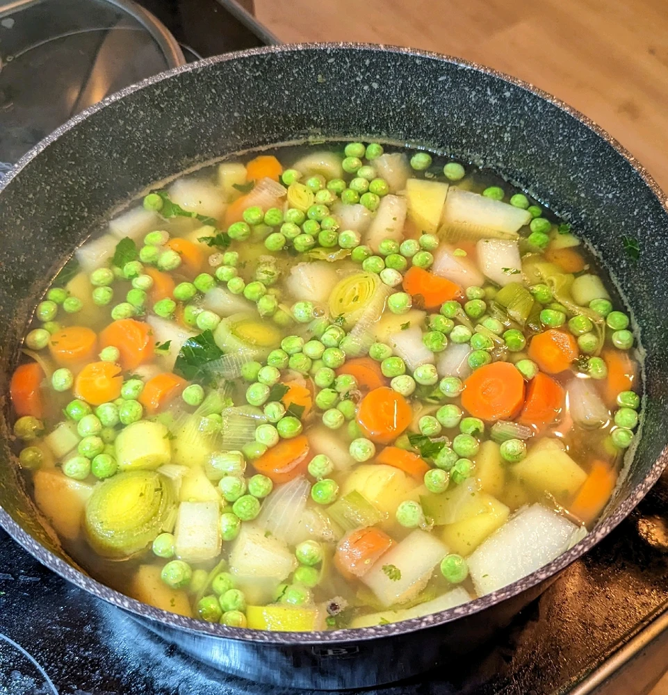 Wetterbedingt: Gemüseeintopf.