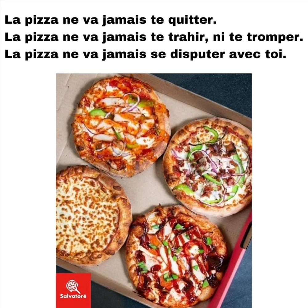 Pizza > anything and anyone