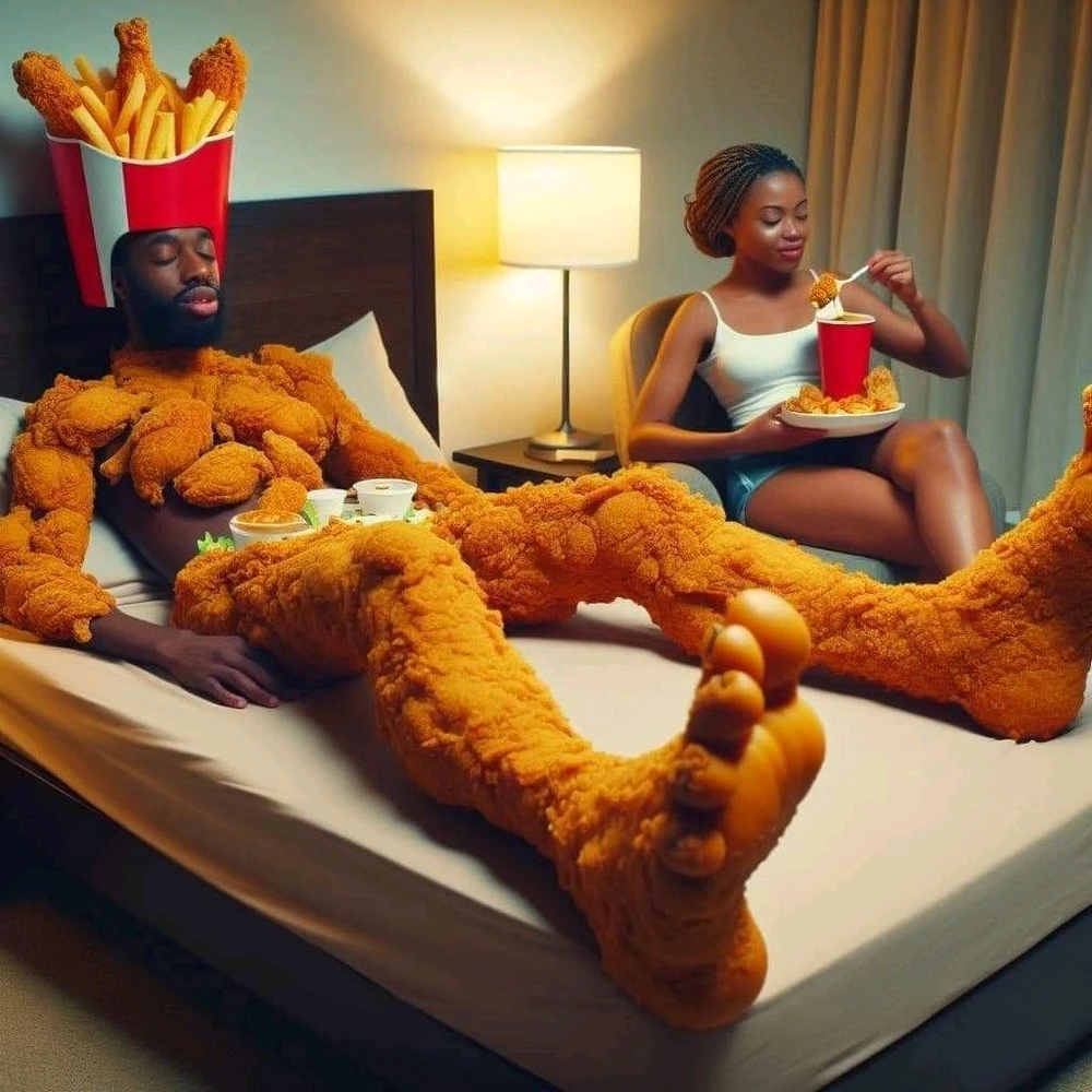 Dude do be fried like chicken tho