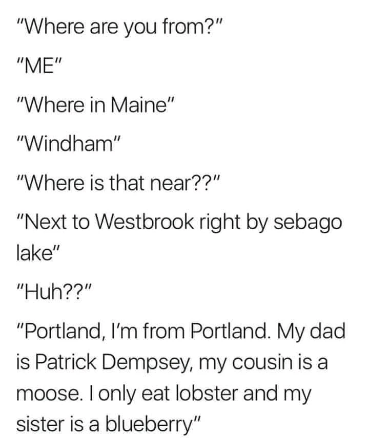 Maine? 🫎🦞🫐