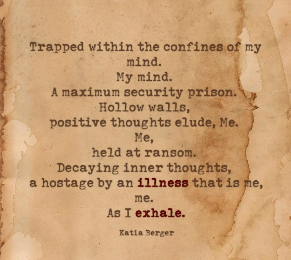 Mental health poem, specifically about bipolar disorder. How it feels sometimes to be a prisoner within oneself. 