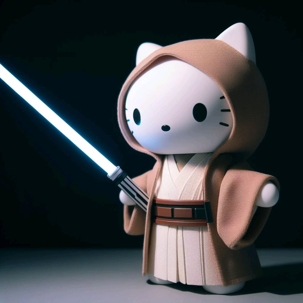 Kitty-wan the only jedi so kitty