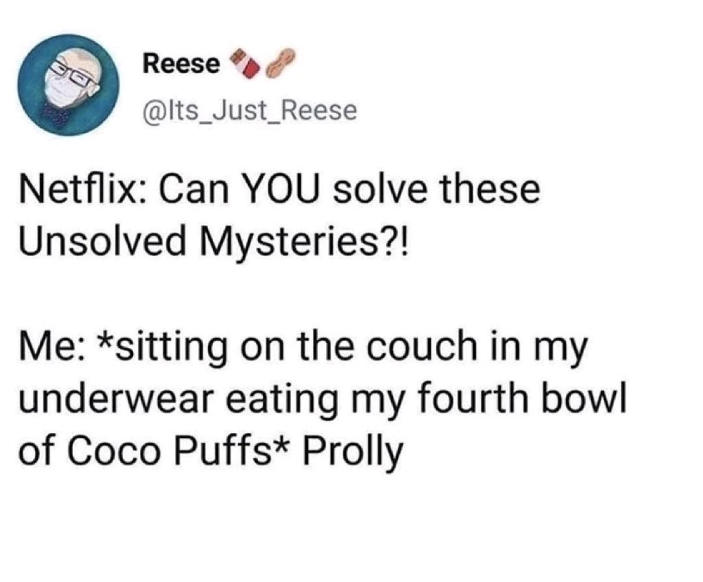 yo fbi, hmu if you needa solve some stuff