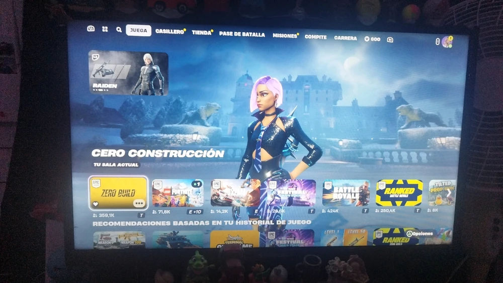 Jugamos Fortnite 0 construction?