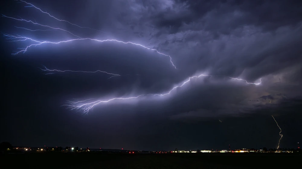 Crawler an der Rückseite eines Gewitters bei Frankfurt 2023